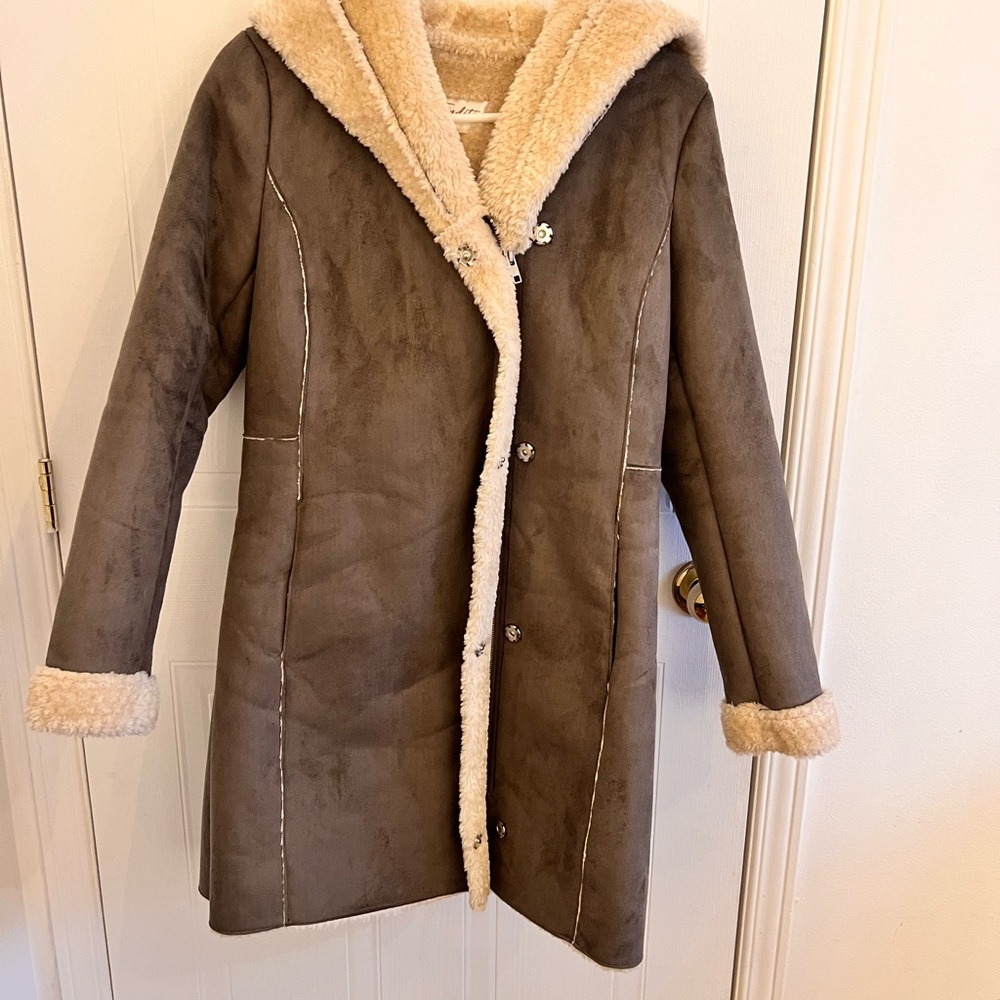 Brand new with tags-Faux Shearling Coat Jacket- final price